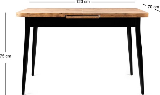 Blagovaonski stol na razvlačenje AY - 1184, atlantski bor