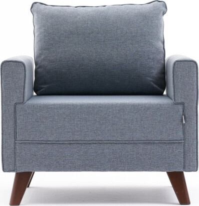 Fotelja BELLA plava, Bella Soft Tekli Koltuk - Blue