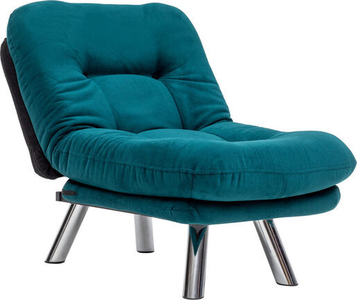 Fotelja na razvlačenje, Petrol Green, Misa Small Solo - Petrol Green