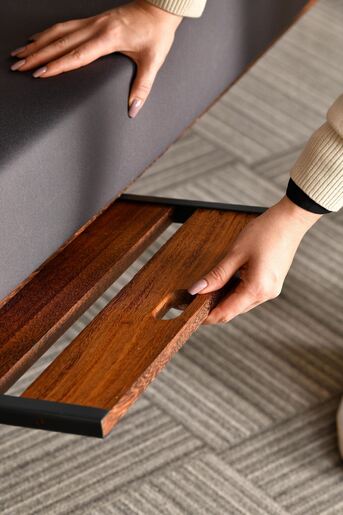 Vrtni trosjed za ljuljanje, prirodno antracit boja, Luna Deluxe 2600 - Anthracite