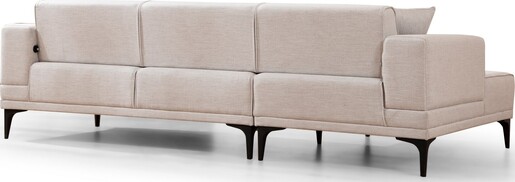 Kutna garnitura na razvlačenje Horizon lijevi - Ecru