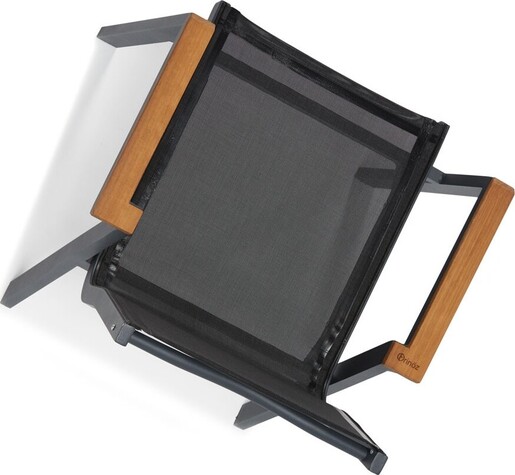 Set vrtnih stolica (6 komada), siva crna boja, Ottowa Bahçe Sandalye Seti