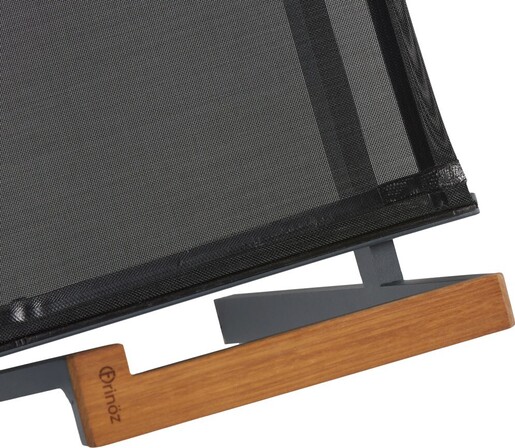 Set vrtnih stolica (6 komada), siva crna boja, Ottowa Bahçe Sandalye Seti