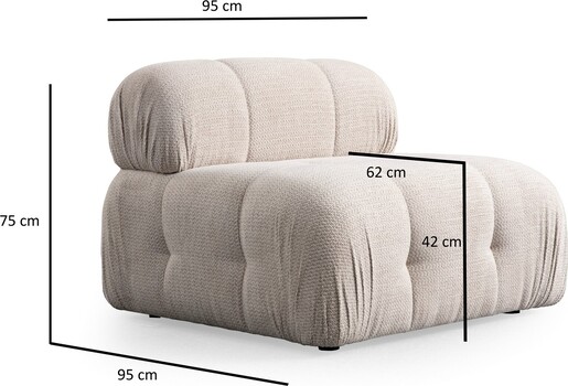 Sofa s 1 sjedećim mjestom HANNAH