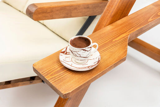 Vrtni trosjed za ljuljanje, krema boja, Galata Swing S3 - Cream