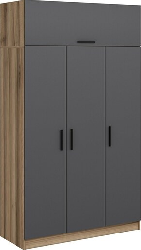Garderoba, Minar 3 Kapak 2 Çekmece 255 - Anthracite, Dore