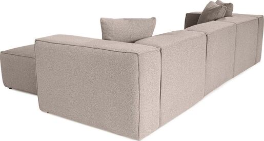 Kutna garnitura Lora (L1-O1-1R-POUFFE ) - Peach