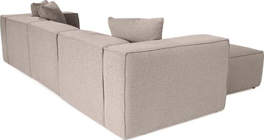 Kutna garnitura Lora (L1-O1-1R-POUFFE ) - Peach