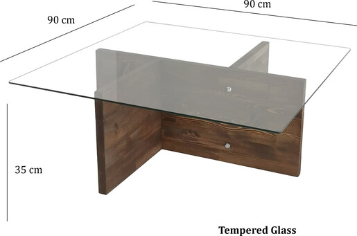 Stolić za kavu, Glory - Walnut