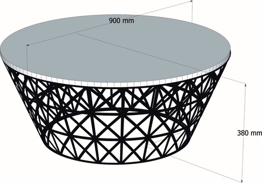 Stolić za kavu, Stil - White Marble