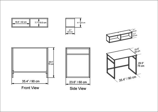 Studijski stol ALIANNA