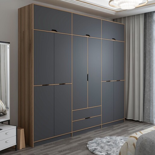 Ormar za odjeću ELINA - 8910, antracit, Dore