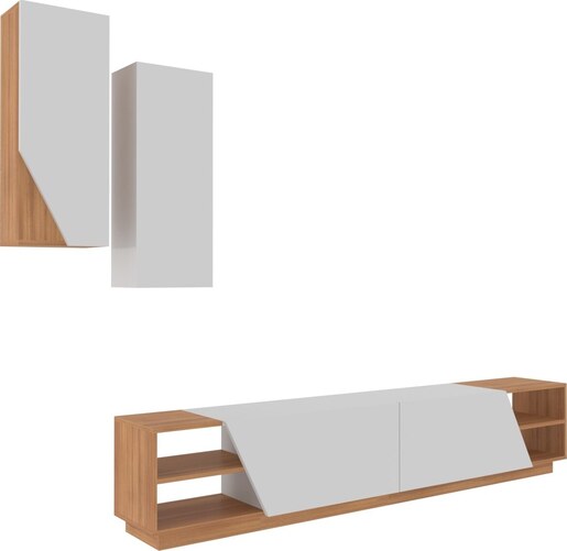 TV jedinica, Zebra - White, Teak