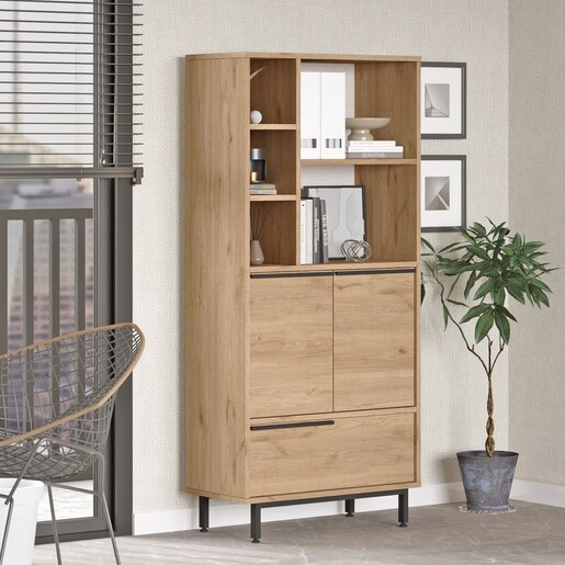 Ormar, Kumsal PTP - Walnut, White