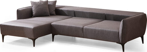 Kutna garnitura, Tamno siva, Belissimo Left - Dark Grey