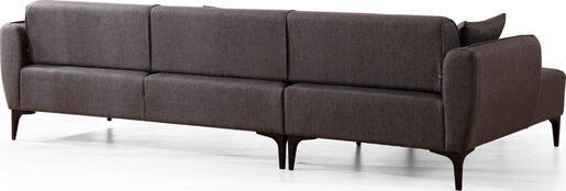 Kutna garnitura, Tamno siva, Belissimo Left - Dark Grey