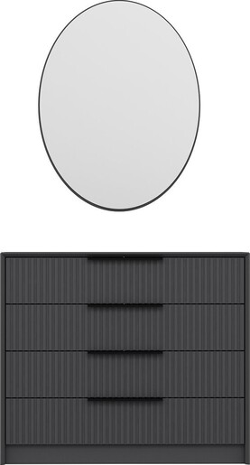 Komoda KALE LUXE - 4801, antracit