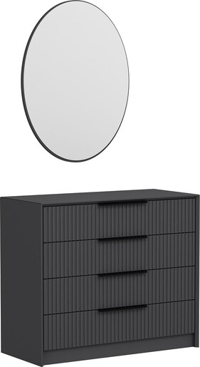 Komoda KALE LUXE - 4801, antracit