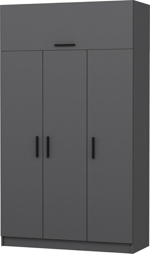 Garderoba, Minar 3 Kapak 2 Çekmece 255 - Anthracite