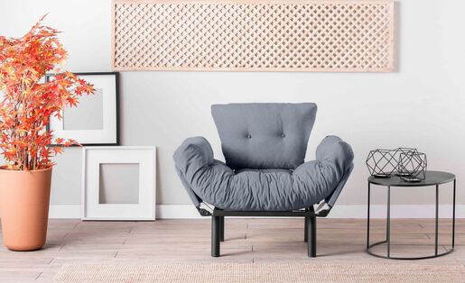 Fotelja, Sivo, Nitta Single - Grey