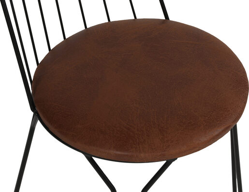 Set stolica (2 komada), Crno, Ada 281