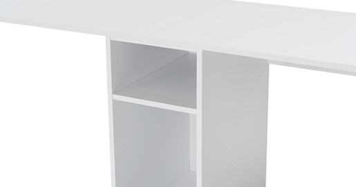 Stol za učenje XAVIER, bijela boja, zlatna boja