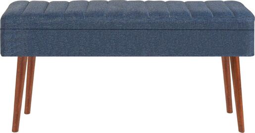 Set stola i stolica (5 komada), Vina 1048 - 4 - Walnut, Dark Blue