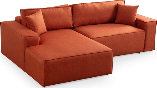 Kutna garnitura na razvlačenje Pirlo Corner lijevi - Orange