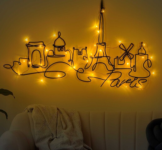 Metalna zidna dekoracija World Map 25