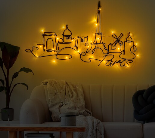 Metalna zidna dekoracija World Map 25