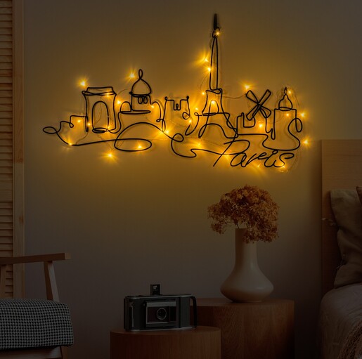 Metalna zidna dekoracija World Map 25