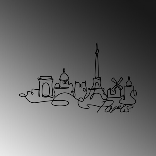 Metalna zidna dekoracija World Map 25