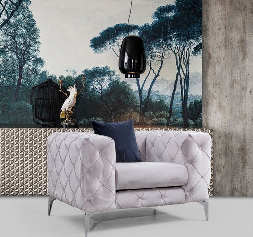 Naslonjač, Como - Light Grey