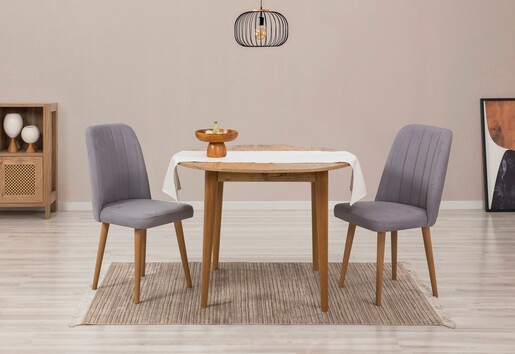 Proširivi blagavaonski stol i stolice (3 komada) Kayleigh