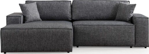 Kutna garnitura na razvlačenje Pirlo Corner lijevi - tamno sivi