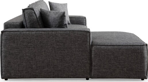 Kutna garnitura na razvlačenje Pirlo Corner lijevi - tamno sivi