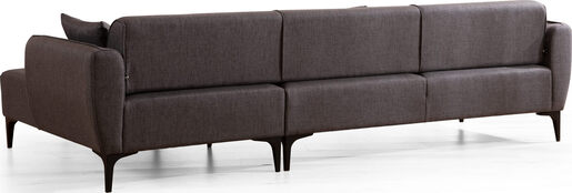 Kutna garnitura, Tamno siva, Belissimo Right - Dark Grey