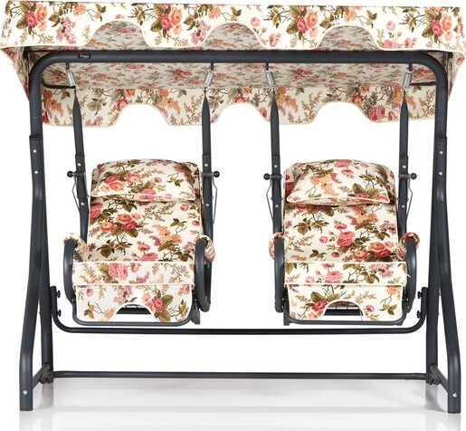 Vrtni dvosjed za ljuljanje, višebojno boja, Daisy Güllü 2 Kişilik Salıncak