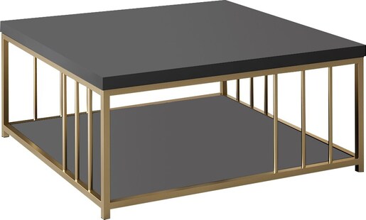 Stolić za kavu, Zenn - Anthracite, Gold