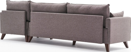 Kutna garnitura, Smeđa, Bella Corner Sofa Right - Brown