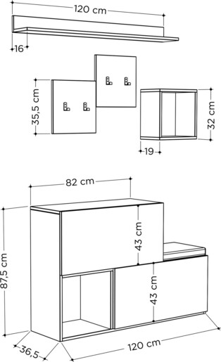 Ormarić, Bijela boja, Holdon - White