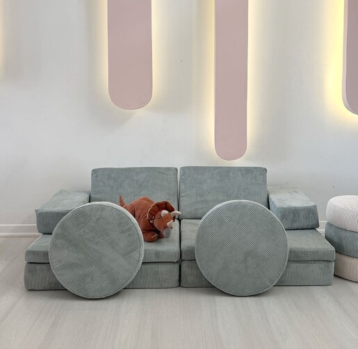 Dvosjed na razvlačenje Puzzle - plavo