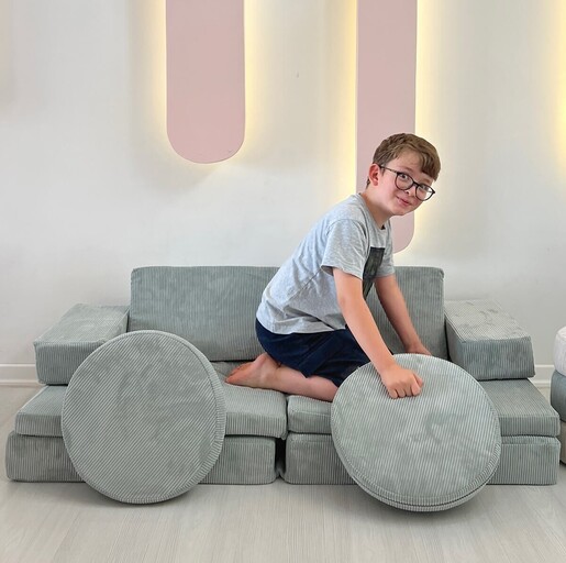 Dvosjed na razvlačenje Puzzle - plavo