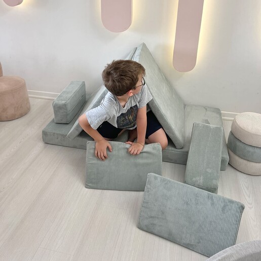 Dvosjed na razvlačenje Puzzle - plavo