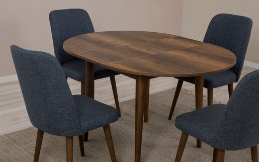 Proširivi blagavaonski stol i stolice (5 komada) Colette