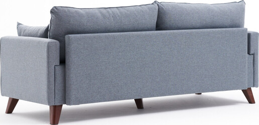 Trosjed, Plava, Bella Soft Üçlü Koltuk - Blue