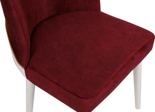 Set stolica (2 komada), Bordo crvena Bijela boja, Nova 782