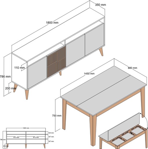 Set namještaja za dnevnu sobu Dalia