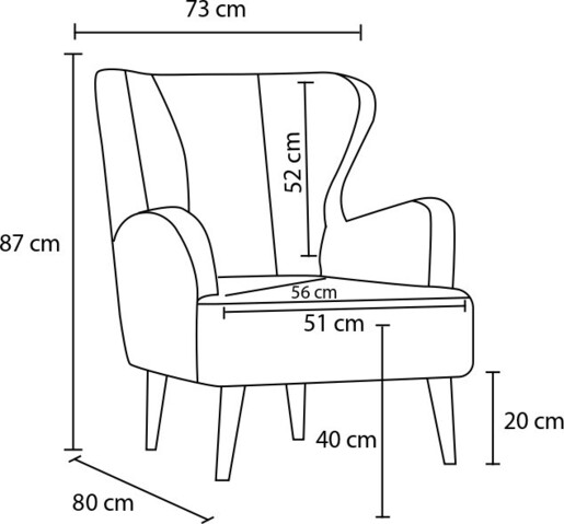 Fotelja Karina Prestij - Cream