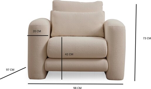 Fotelja Lily Cream - Wing